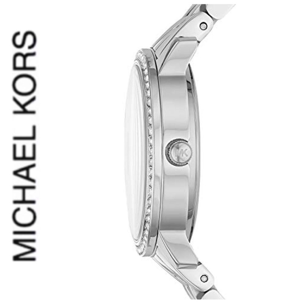 NWT authentic MK Silver tone monogram watch - Picture 3 of 6